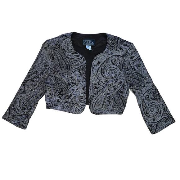 Alex Evenings VTG 90s Y2K Sparkle Fairy Babydoll Maxi Dress/ Bolero Size 10 Prom - Picture 7 of 12